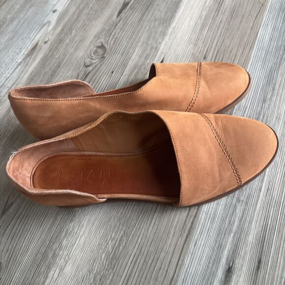 1.State Cacie Camel Leather Slip On Size 7 - Picture 3 of 8
